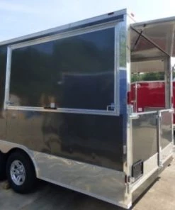 8.5' x 20' Concession Food Trailer Charcoal Grey With Appliances 51 8.5' x 20' Concession Food Trailer Charcoal Grey With Appliances -Cheap Concession Trailers Shop p1150878 1