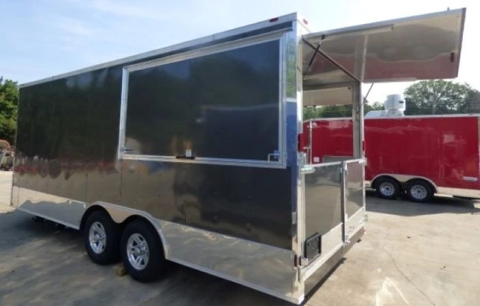 8.5' x 20' Concession Food Trailer Charcoal Grey With Appliances 16 8.5' x 20' Concession Food Trailer Charcoal Grey With Appliances - Image 16