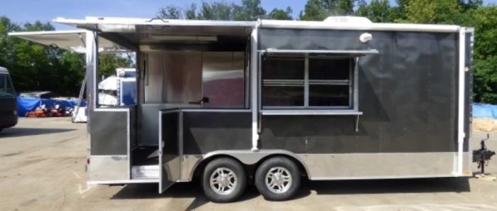 8.5' x 20' Concession Food Trailer Charcoal Grey With Appliances 27 8.5' x 20' Concession Food Trailer Charcoal Grey With Appliances - Image 27