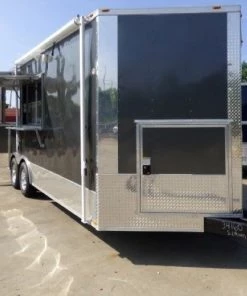 8.5' x 20' Concession Food Trailer Charcoal Grey Catering Event -Cheap Concession Trailers Shop p1150883
