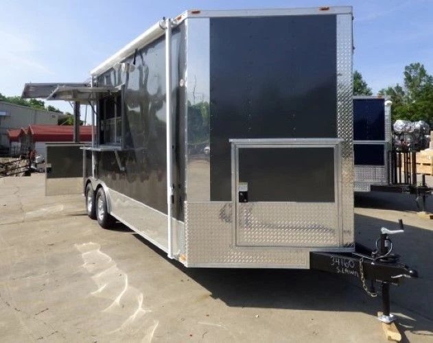 8.5' x 20' Concession Food Trailer Charcoal Grey With Appliances 11 8.5' x 20' Concession Food Trailer Charcoal Grey With Appliances - Image 11