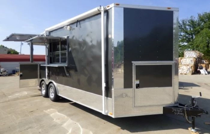 8.5' x 20' Concession Food Trailer Charcoal Grey With Appliances 34 8.5' x 20' Concession Food Trailer Charcoal Grey With Appliances - Image 34