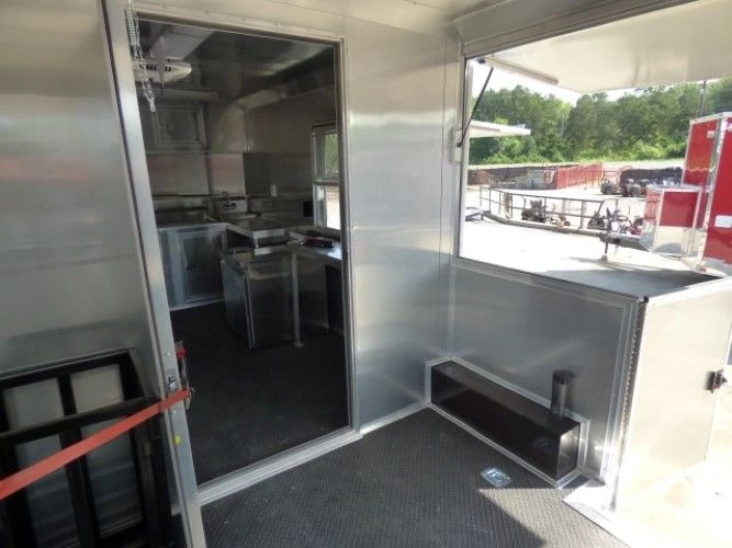 8.5' x 20' Concession Food Trailer Charcoal Grey With Appliances 4 8.5' x 20' Concession Food Trailer Charcoal Grey With Appliances - Image 4