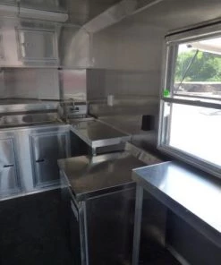 8.5' x 20' Concession Food Trailer Charcoal Grey Catering Event -Cheap Concession Trailers Shop p1150891