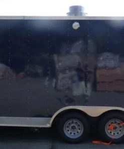 8.5' x 16' Concession Food Trailer Indigo Blue Catering Event -Cheap Concession Trailers Shop p1150913