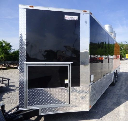 8.5' x 24' Concession Food Trailer Orange and Black With Appliances 32 8.5' x 24' Concession Food Trailer Orange and Black With Appliances - Image 32