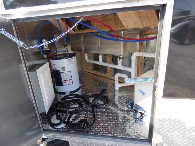 8.5' x 24' Concession Food Trailer Orange and Black With Appliances 28 8.5' x 24' Concession Food Trailer Orange and Black With Appliances - Image 28