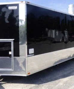 8.5' x 24' Concession Food Trailer Orange and Black With Appliances 87 8.5' x 24' Concession Food Trailer Orange and Black With Appliances -Cheap Concession Trailers Shop p1150944