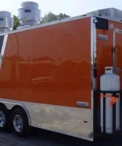 8.5' x 24' Concession Food Trailer Orange and Black With Appliances 80 8.5' x 24' Concession Food Trailer Orange and Black With Appliances -Cheap Concession Trailers Shop p1150946
