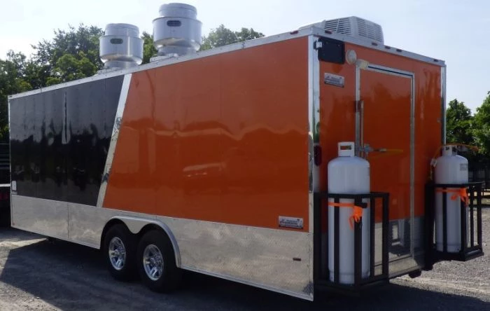 8.5' x 24' Concession Food Trailer Orange and Black With Appliances 37 8.5' x 24' Concession Food Trailer Orange and Black With Appliances - Image 37