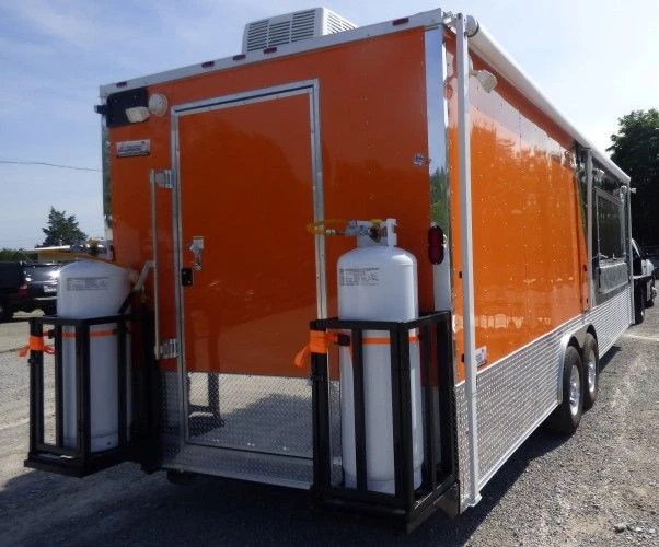 8.5' x 24' Concession Food Trailer Orange and Black With Appliances 17 8.5' x 24' Concession Food Trailer Orange and Black With Appliances - Image 17