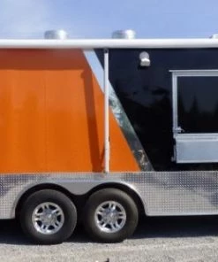 8.5' x 24' Concession Food Trailer Orange and Black With Appliances 68 8.5' x 24' Concession Food Trailer Orange and Black With Appliances -Cheap Concession Trailers Shop p1150950