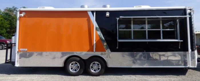 8.5' x 24' Concession Food Trailer Orange and Black With Appliances 20 8.5' x 24' Concession Food Trailer Orange and Black With Appliances - Image 20