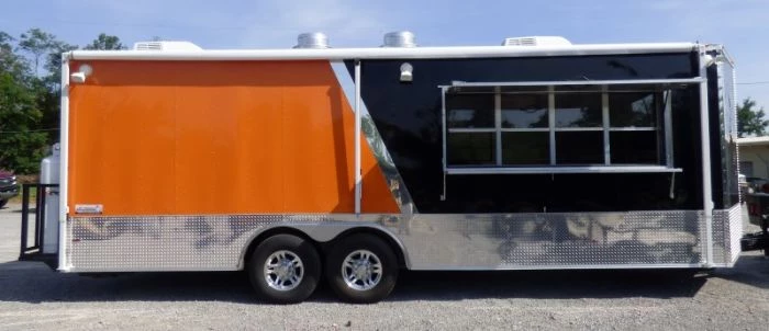 8.5' x 24' Concession Food Trailer Orange and Black With Appliances 22 8.5' x 24' Concession Food Trailer Orange and Black With Appliances - Image 22