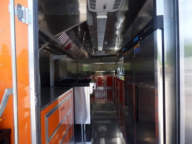 8.5' x 24' Concession Food Trailer Orange and Black With Appliances 12 8.5' x 24' Concession Food Trailer Orange and Black With Appliances - Image 12