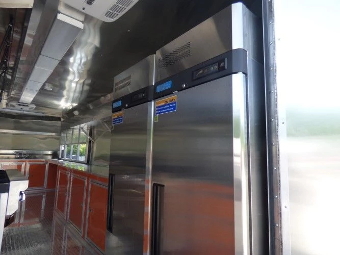 8.5' x 24' Concession Food Trailer Orange and Black With Appliances 4 8.5' x 24' Concession Food Trailer Orange and Black With Appliances - Image 4