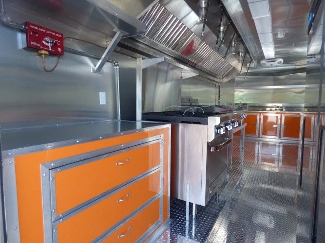 8.5' x 24' Concession Food Trailer Orange and Black With Appliances 42 8.5' x 24' Concession Food Trailer Orange and Black With Appliances - Image 42