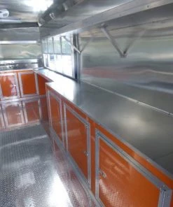 8.5' x 24' Concession Food Trailer Orange and Black With Appliances 53 8.5' x 24' Concession Food Trailer Orange and Black With Appliances -Cheap Concession Trailers Shop p1150958