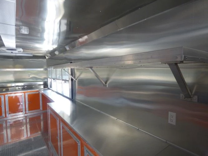 8.5' x 24' Concession Food Trailer Orange and Black With Appliances 8 8.5' x 24' Concession Food Trailer Orange and Black With Appliances - Image 8