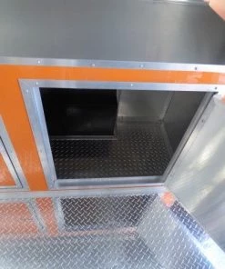 8.5' x 24' Concession Food Trailer Orange and Black With Appliances 86 8.5' x 24' Concession Food Trailer Orange and Black With Appliances -Cheap Concession Trailers Shop p1150960