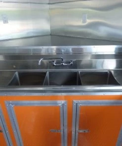 8.5' x 24' Concession Food Trailer Orange and Black With Appliances 82 8.5' x 24' Concession Food Trailer Orange and Black With Appliances -Cheap Concession Trailers Shop p1150963