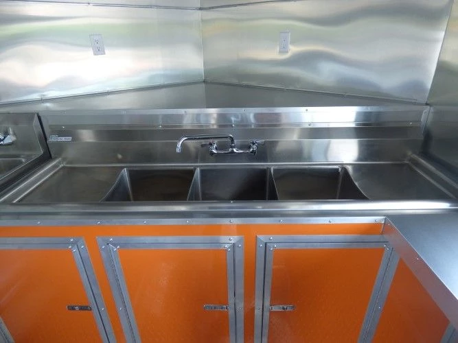 8.5' x 24' Concession Food Trailer Orange and Black With Appliances 39 8.5' x 24' Concession Food Trailer Orange and Black With Appliances - Image 39