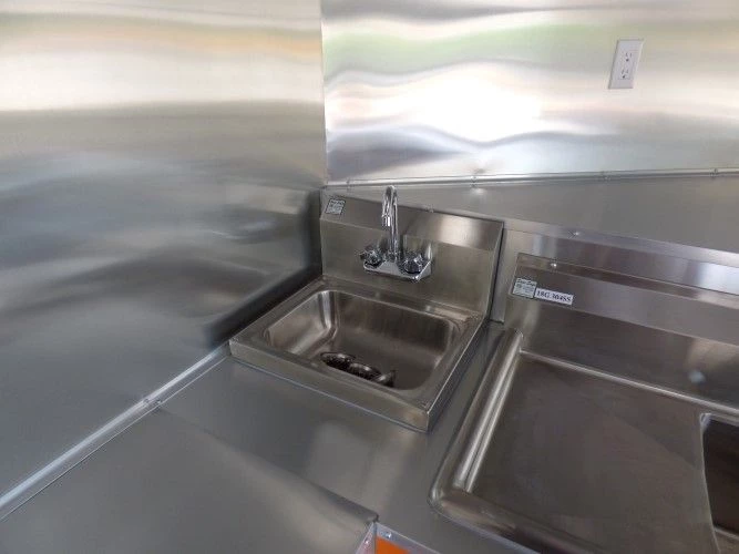 8.5' x 24' Concession Food Trailer Orange and Black With Appliances 16 8.5' x 24' Concession Food Trailer Orange and Black With Appliances - Image 16