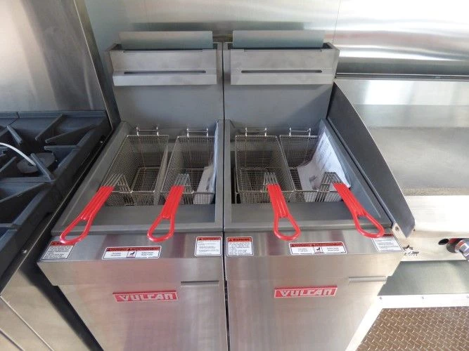 8.5' x 24' Concession Food Trailer Orange and Black With Appliances 3 8.5' x 24' Concession Food Trailer Orange and Black With Appliances - Image 3