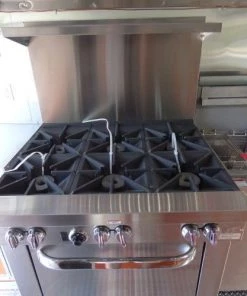 8.5' x 24' Concession Food Trailer Orange and Black With Appliances 54 8.5' x 24' Concession Food Trailer Orange and Black With Appliances -Cheap Concession Trailers Shop p1150971