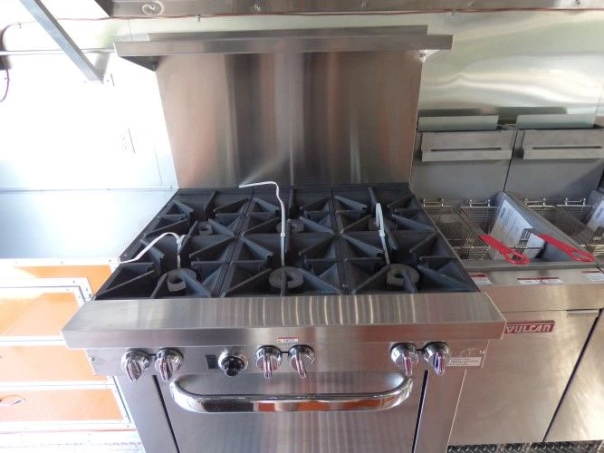 8.5' x 24' Concession Food Trailer Orange and Black With Appliances 11 8.5' x 24' Concession Food Trailer Orange and Black With Appliances - Image 11