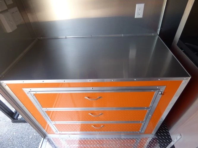 8.5' x 24' Concession Food Trailer Orange and Black With Appliances 31 8.5' x 24' Concession Food Trailer Orange and Black With Appliances - Image 31