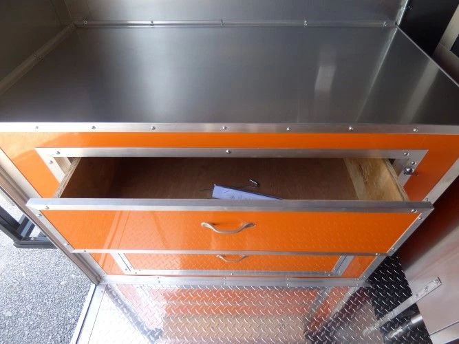 8.5' x 24' Concession Food Trailer Orange and Black With Appliances 41 8.5' x 24' Concession Food Trailer Orange and Black With Appliances - Image 41