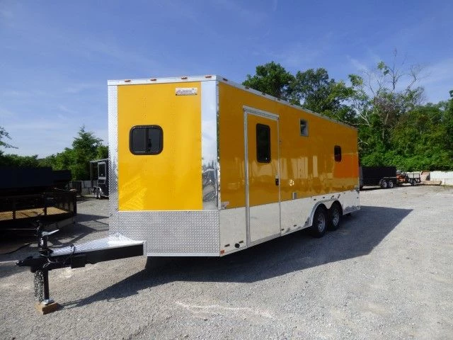 Concession Trailer 8.5' x 20' Yellow Event Catering Food Vending 1 Concession Trailer 8.5' x 20' Yellow Event Catering Food Vending