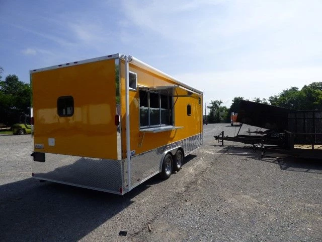 Concession Trailer 8.5' x 20' Yellow Event Catering Food Vending 11 Concession Trailer 8.5' x 20' Yellow Event Catering Food Vending - Image 11