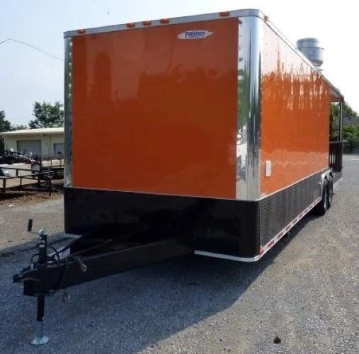 8.5' x 30' Concession Food Trailer Orange With Appliances 22 8.5' x 30' Concession Food Trailer Orange With Appliances - Image 22