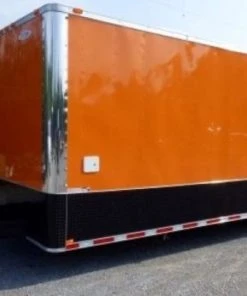 8.5' x 30' Concession Food Trailer Orange With Appliances 211 8.5' x 30' Concession Food Trailer Orange With Appliances -Cheap Concession Trailers Shop p1160111 1 1