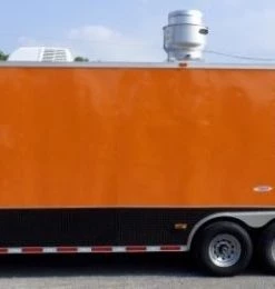 8.5' x 30' Concession Food Trailer Orange BBQ Catering Event Trailer -Cheap Concession Trailers Shop p1160112 1