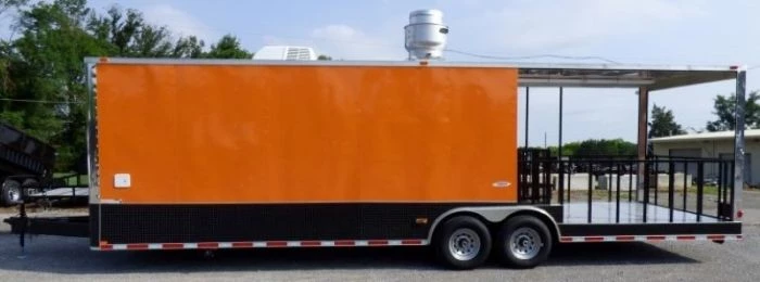 8.5' x 30' Concession Food Trailer Orange With Appliances 92 8.5' x 30' Concession Food Trailer Orange With Appliances - Image 92