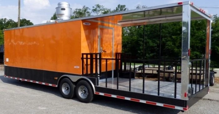 8.5' x 30' Concession Food Trailer Orange With Appliances 14 8.5' x 30' Concession Food Trailer Orange With Appliances - Image 14