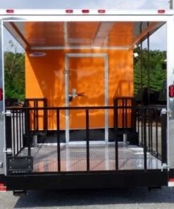 8.5' x 30' Concession Food Trailer Orange With Appliances 115 8.5' x 30' Concession Food Trailer Orange With Appliances -Cheap Concession Trailers Shop p1160114 1 1