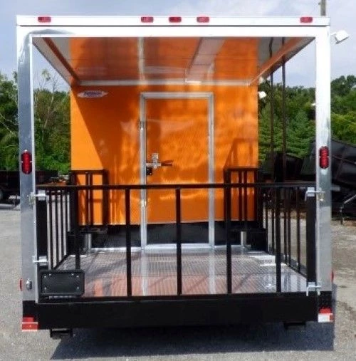 8.5' x 30' Concession Food Trailer Orange With Appliances 8 8.5' x 30' Concession Food Trailer Orange With Appliances - Image 8