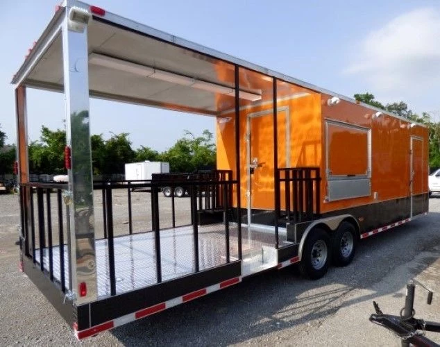 8.5' x 30' Concession Food Trailer Orange With Appliances 6 8.5' x 30' Concession Food Trailer Orange With Appliances - Image 6