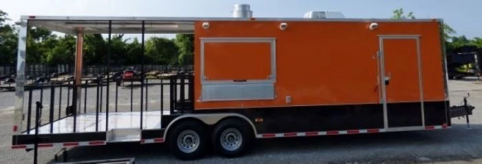 8.5' x 30' Concession Food Trailer Orange With Appliances 43 8.5' x 30' Concession Food Trailer Orange With Appliances - Image 43