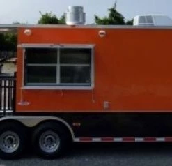 8.5' x 30' Concession Food Trailer Orange With Appliances 210 8.5' x 30' Concession Food Trailer Orange With Appliances -Cheap Concession Trailers Shop p1160118 1 1
