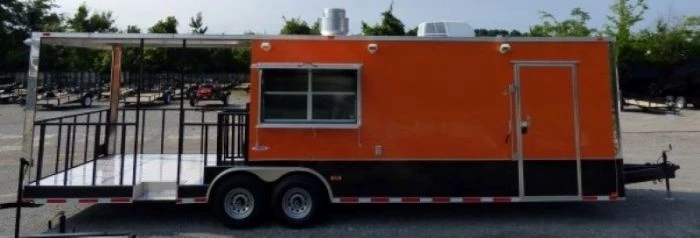 8.5' x 30' Concession Food Trailer Orange With Appliances 103 8.5' x 30' Concession Food Trailer Orange With Appliances - Image 103