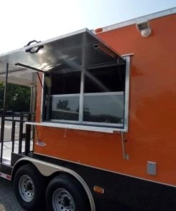 8.5' x 30' Concession Food Trailer Orange With Appliances 172 8.5' x 30' Concession Food Trailer Orange With Appliances -Cheap Concession Trailers Shop p1160119 1 1
