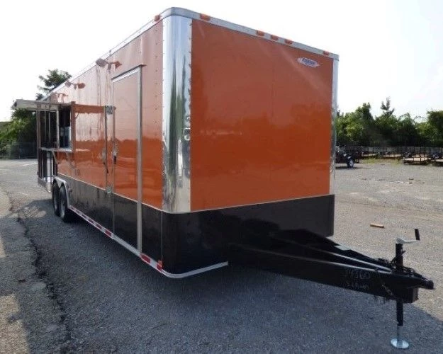 8.5' x 30' Concession Food Trailer Orange With Appliances 84 8.5' x 30' Concession Food Trailer Orange With Appliances - Image 84