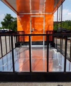 8.5' x 30' Concession Food Trailer Orange BBQ Catering Event Trailer -Cheap Concession Trailers Shop p1160123 1