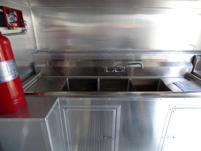 8.5' x 30' Concession Food Trailer Orange With Appliances 59 8.5' x 30' Concession Food Trailer Orange With Appliances - Image 59