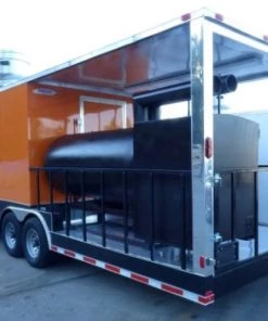 8.5' x 30' Concession Food Trailer Orange With Appliances 141 8.5' x 30' Concession Food Trailer Orange With Appliances -Cheap Concession Trailers Shop p1160217 1 1